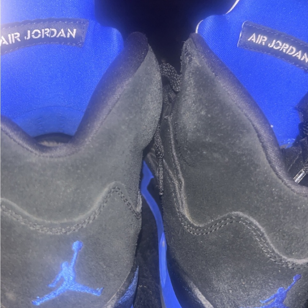 Razor blue Jordan 5s size 4 & size 9